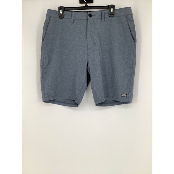 Salty Crew Mens 36 Navy Drifter 2 Hybrid Walkshorts Flat Front Activewear O12-14 - Picture 2 of 7